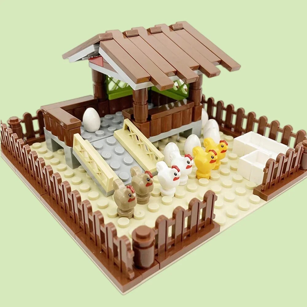 Yeni MOC Tavuk Kümesi Model Ya - Urban Farming For Kids incelemesi ve fiyatı