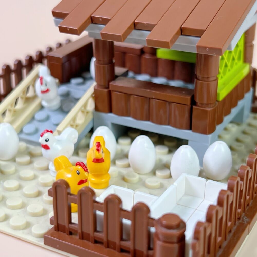 Yeni MOC Tavuk Kümesi Model Ya - Urban Farming For Kids incelemesi ve fiyatı